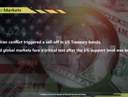 The US-Iran conflict triggered a sell-off in US Treasury bonds, and global markets face a critical test after the 5% support level was breached